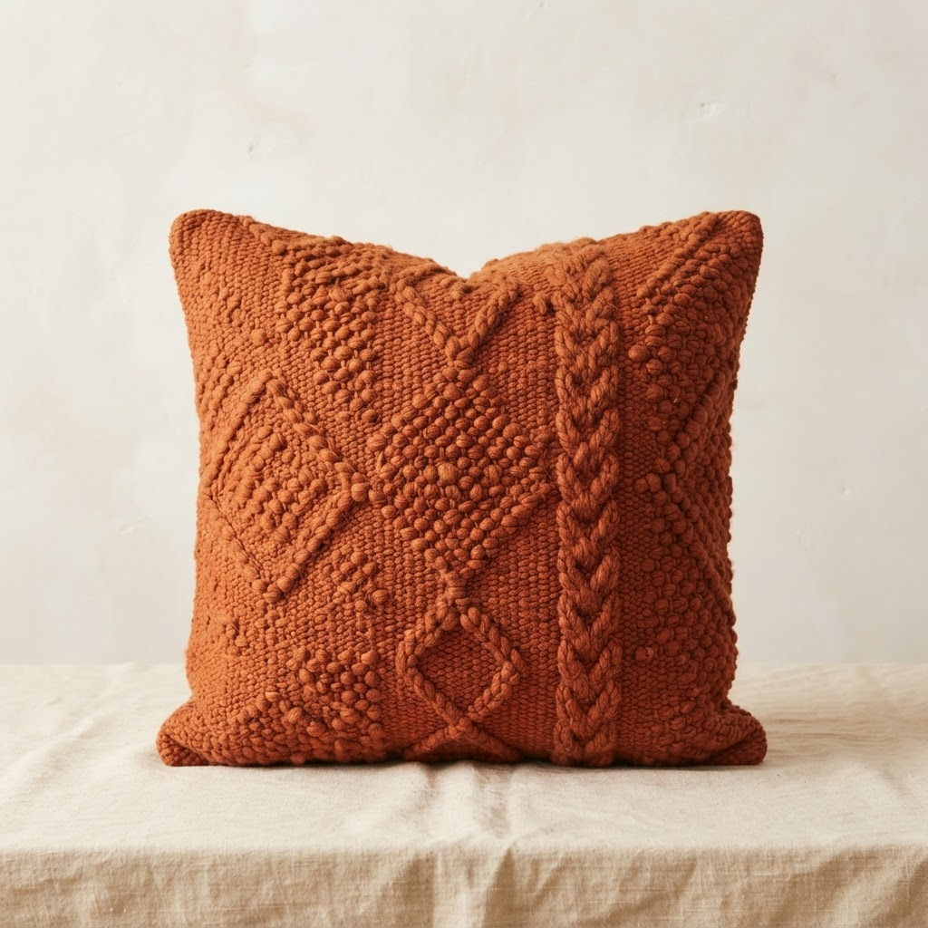 Handwoven Wool Pillow
